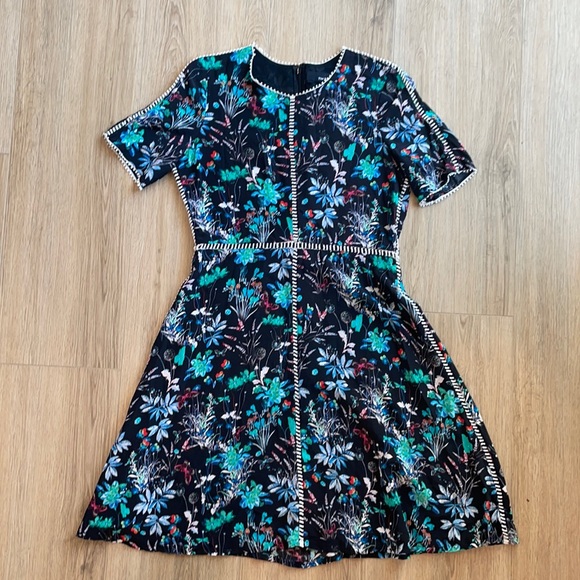 The Kooples Dresses & Skirts - The Kooples Floral Silk Fit And Flare Dress